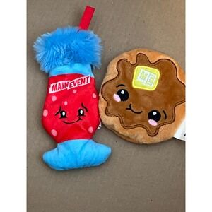 Main Event Plush Toy Set Slushie and Pancake Food Characters Arcade Prizes
